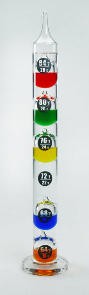 EASY READ 13" Tall Galileo Thermometer