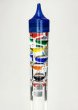 25" Tall Square Tube Galileo Thermometer With Wooden Base - 2025 UPDATE