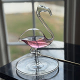 Goethe Weather Ball Barometer - 8" Tall Glass Flamingo