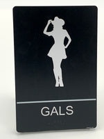 ADA Compliant “Honky Tonk" - Gals & Guys Country Themed Restroom Signs