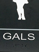 ADA Compliant “Honky Tonk" - Gals & Guys Country Themed Restroom Signs