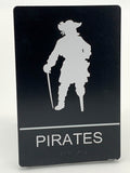 ADA Compliant “Pirates" - Wench & Pirate Themed Restroom Signs