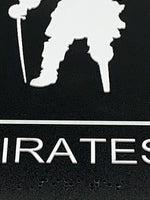 ADA Compliant “Pirates" - Wench & Pirate Themed Restroom Signs