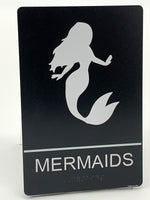 ADA Compliant “Nautical" - Mermaid & Captain Themed Restroom Signs