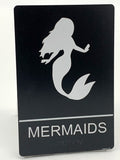 ADA Compliant “Nautical" - Mermaid & Captain Themed Restroom Signs