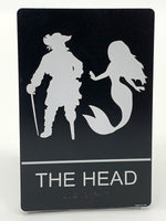 ADA Compliant “Captains Head" - Nautical Themed Unisex Restroom / Bathroom Sign