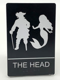 ADA Compliant “Captains Head" - Nautical Themed Unisex Restroom / Bathroom Sign