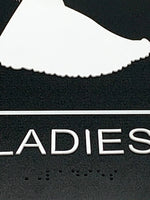 ADA Compliant “Steampunk" - Ladies & Gentlemen Themed Restroom / Bathroom Signs