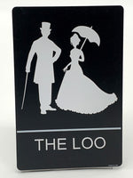 ADA Compliant “Steampunk" - English Loo Themed Unisex Restroom / Bathroom Sign