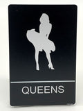 ADA Compliant “Elvis & Marilyn" Kings & Queens Themed Restroom / Bathroom Signs