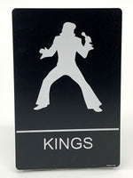 ADA Compliant “Elvis & Marilyn" Kings & Queens Themed Restroom / Bathroom Signs