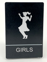 ADA Compliant “50's Sock Hop" - Girls & Boys Themed Restroom / Bathroom Signs