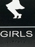 ADA Compliant “50's Sock Hop" - Girls & Boys Themed Restroom / Bathroom Signs