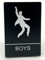 ADA Compliant “50's Sock Hop" - Girls & Boys Themed Restroom / Bathroom Signs