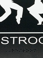 ADA Compliant “50's Sock Hop" - Dancing Themed Unisex Restroom / Bathroom Sign