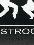 ADA Compliant “50's Sock Hop" - Dancing Themed Unisex Restroom / Bathroom Sign