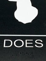 ADA Compliant “Does & Bucks" Deer Hunter Country Theme Restroom / Bathroom Signs