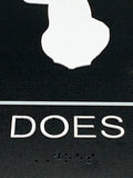 ADA Compliant “Does & Bucks" Deer Hunter Country Theme Restroom / Bathroom Signs