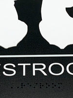 ADA Compliant “Doe & Buck" Hunter Country Theme Unisex Restroom / Bathroom Sign
