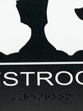 ADA Compliant “Doe & Buck" Hunter Country Theme Unisex Restroom / Bathroom Sign