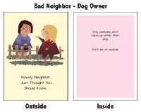 Bad Neighbor: Secret Scrooge Mean Greeting Card