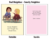 Bad Neighbor: Secret Scrooge Mean Greeting Card