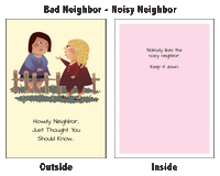 Bad Neighbor: Secret Scrooge Mean Greeting Card