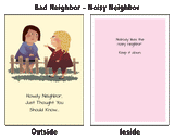 Bad Neighbor: Secret Scrooge Mean Greeting Card