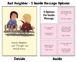 Bad Neighbor: Secret Scrooge Mean Greeting Card