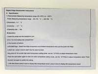 Digital Fridge / Freezer Thermometer w/ Alarm
