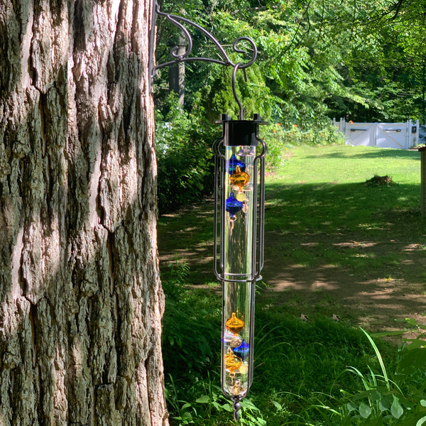 Thermometer To Measure The Temperature Afforded In The Garden, Hanging On  The Branches. Stock Photo, Picture and Royalty Free Image. Image 25093129.