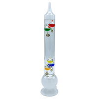 13" Tall Galileo Thermometer / Fitzroy Storm Glass Combo Unit