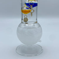 13" Tall Galileo Thermometer / Fitzroy Storm Glass Combo Unit