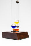 17" Tall Galileo Thermometer With Wooden Base