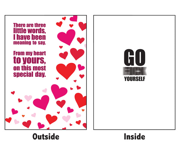 Go F Yourself: Secret Scrooge Mean Greeting Card