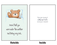 Slow Recovery: Secret Scrooge Mean Greeting Card