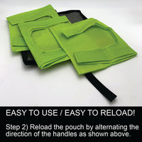 BagFold LIGHT - 10 Reusable Eco-Friendly Grocery Bags For Shopping In A Dispensing Pouch; Features Carabiner Clip & Coupon Pouch