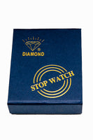 15 Minute "Diamond" Steel Mechanical Stopwatch